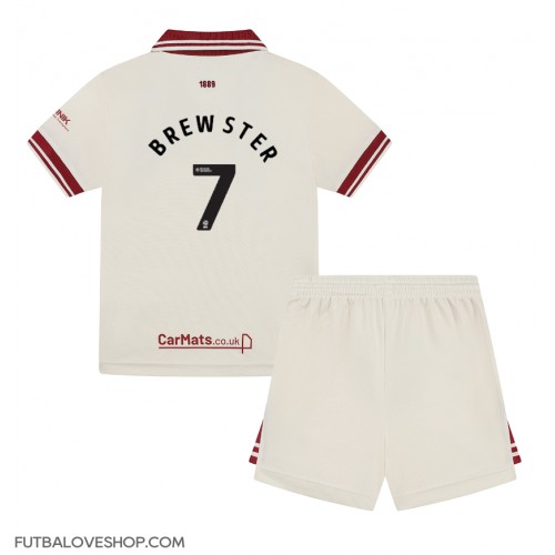 Dres Sheffield United Rhian Brewster #7 Tretina pre deti 2024-25 Krátky Rukáv (+ trenírky)